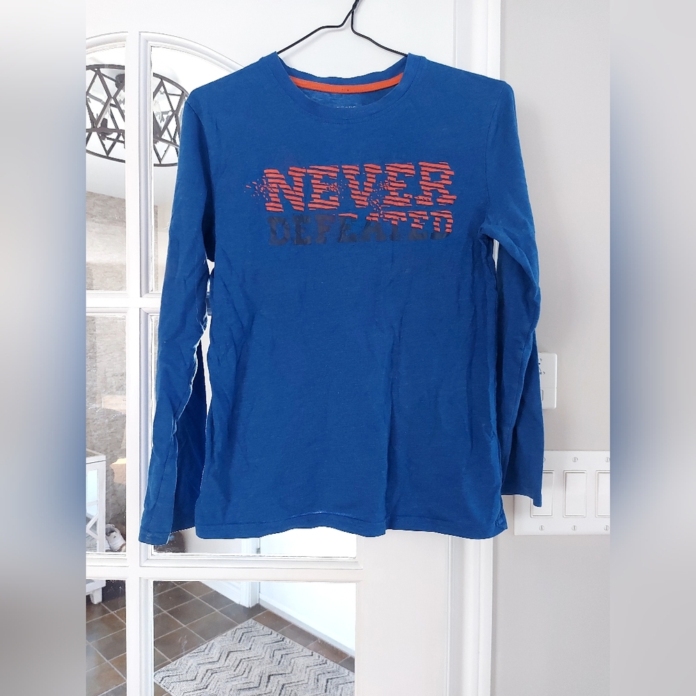 Blue Kids Shirt with Graphic Print